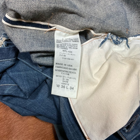 Levi’s Vintage Clothing 1915 Cinch Back Selvage Denim - Picture 14 of 16